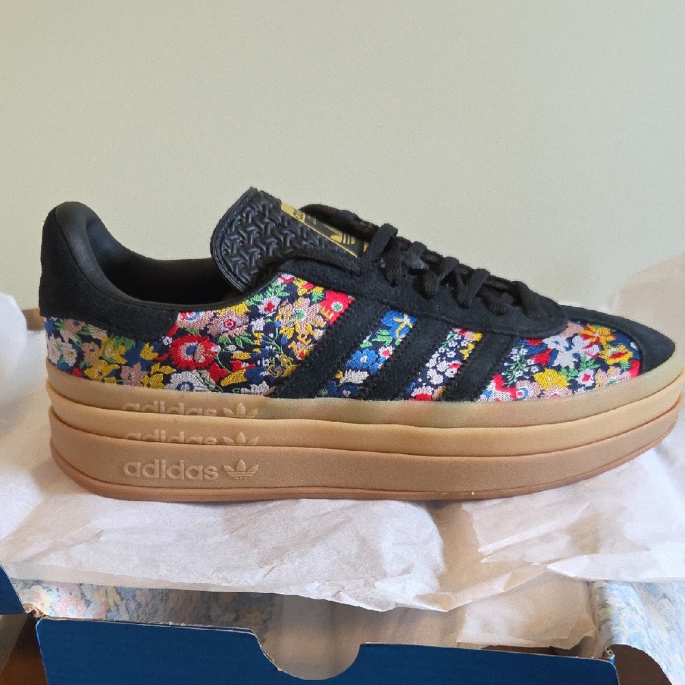 Adidas X Liberty Of London "Gazelle Bold  W." NWT. 9 1/2